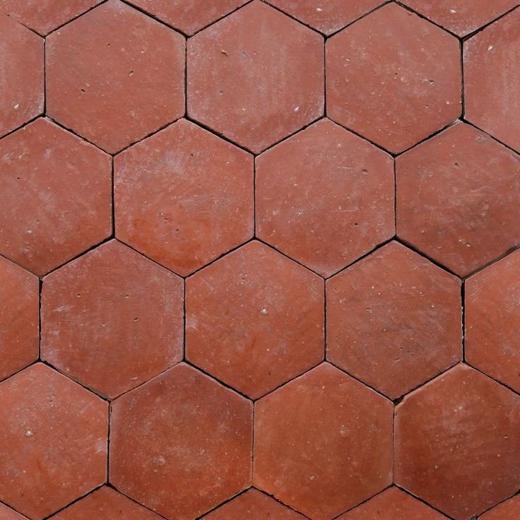 Плитка Гексагон терракотовая