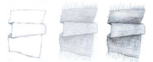 Горизонтальные складки на ткани