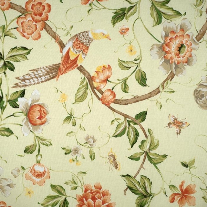 Шторы с орнаментом птицы