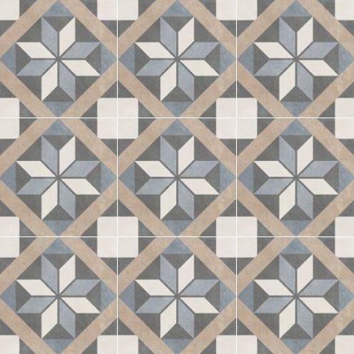 Напольная плитка пэчворк 20×20