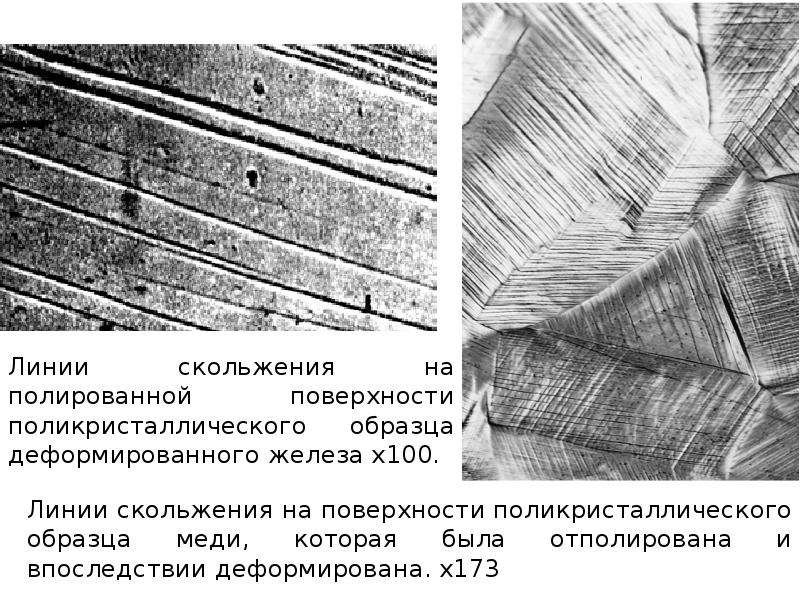 Линии скольжения в металле