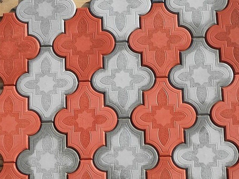 Тротуарная плитка Клевер узорный