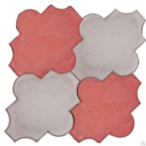 Тротуарная плитка Клевер гладкий