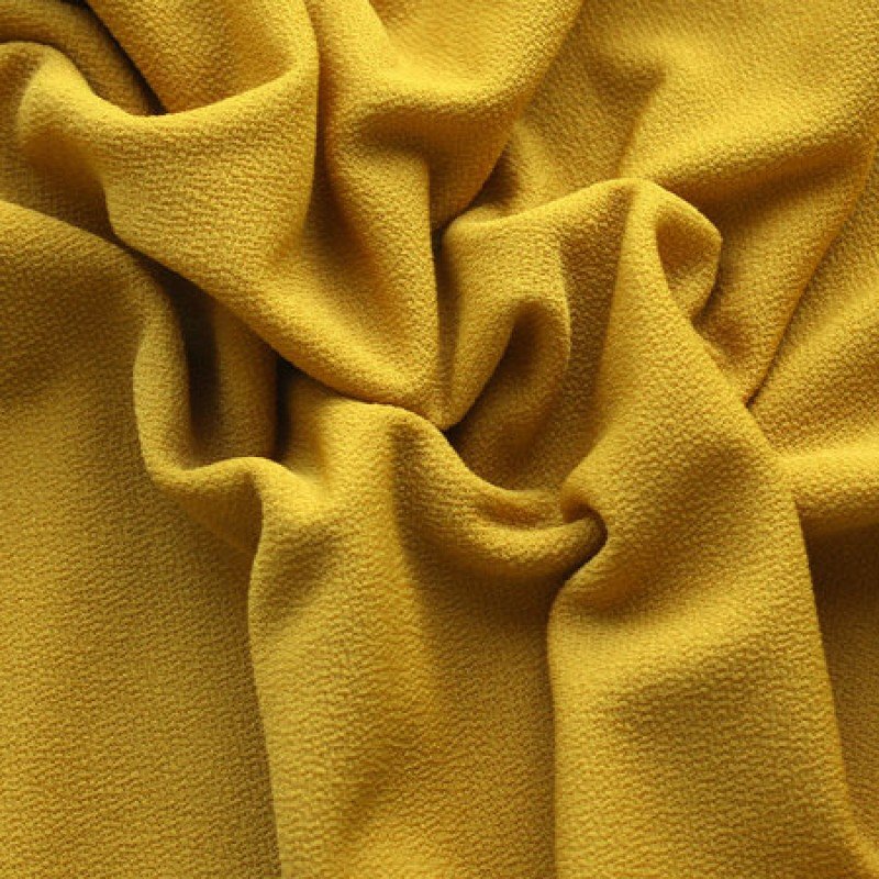 Креп вельвет горчичный
