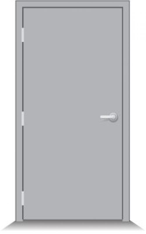 Дверь стальная серая