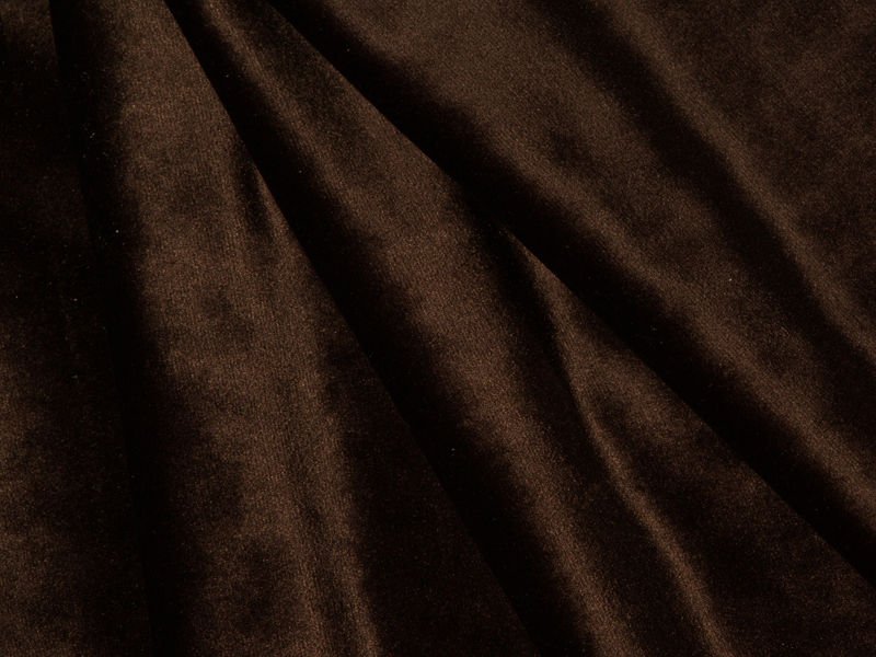 Коричневая велюровая ткань