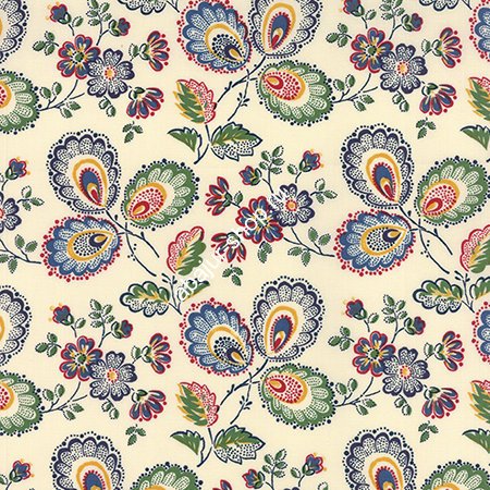 Цветочный орнамент на ткани