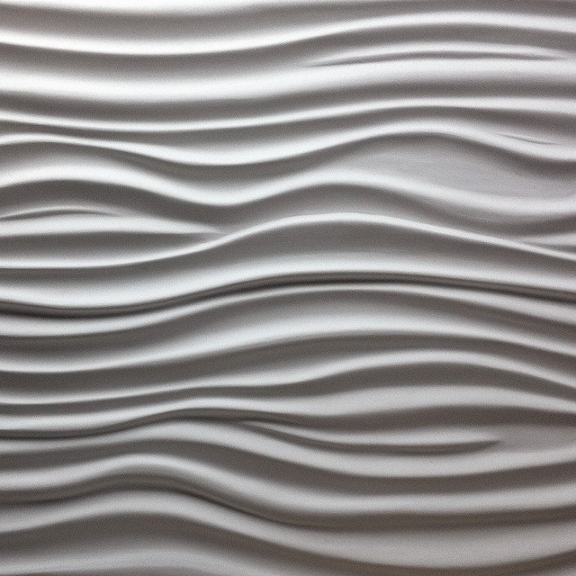 Плитка белая волнами рельеф