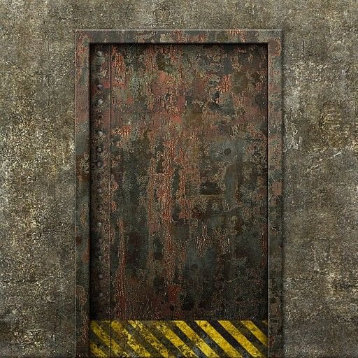 Текстура металлической двери