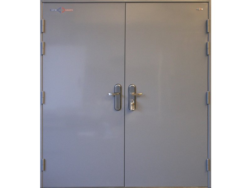 Двойная металлическая дверь