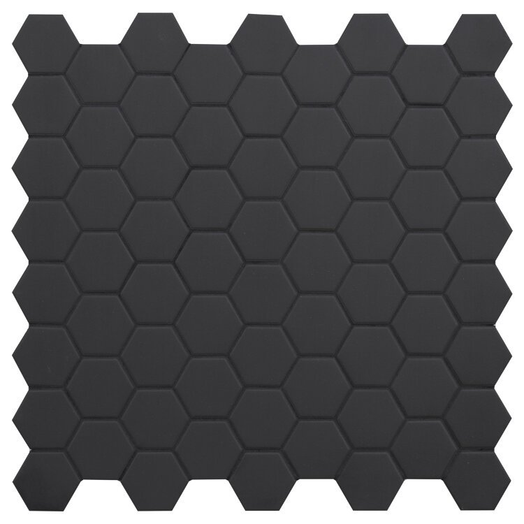 Кер. Мозаика Hexagon small Black Matt (mt83000/idl4810) 265х278х6