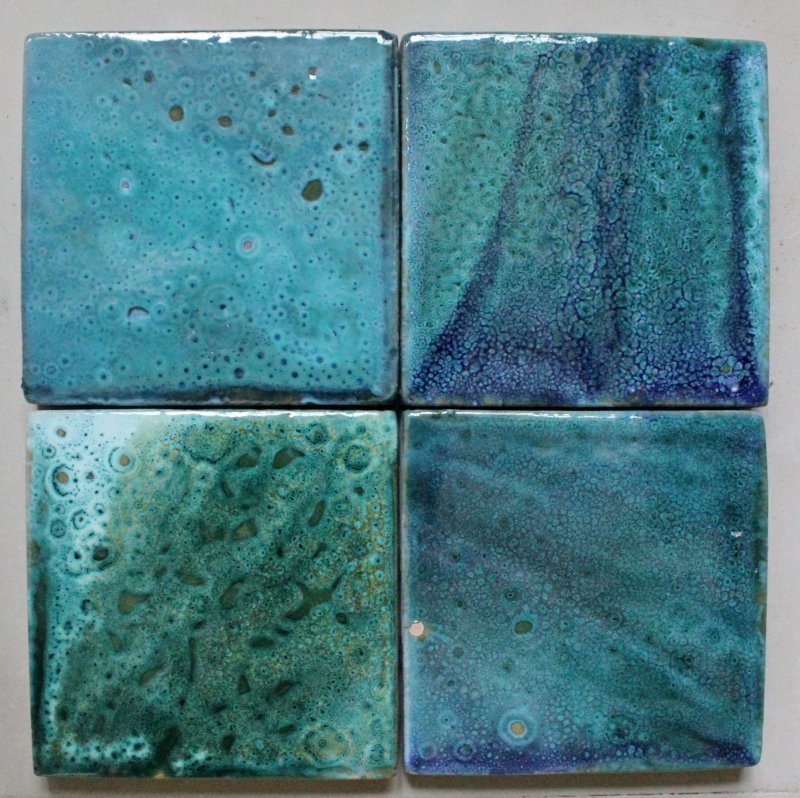 Глазурованная фасадная плитка Аквамарин