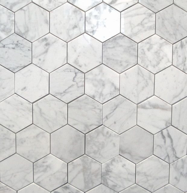 Мозаика Hexagon small Marble Grey