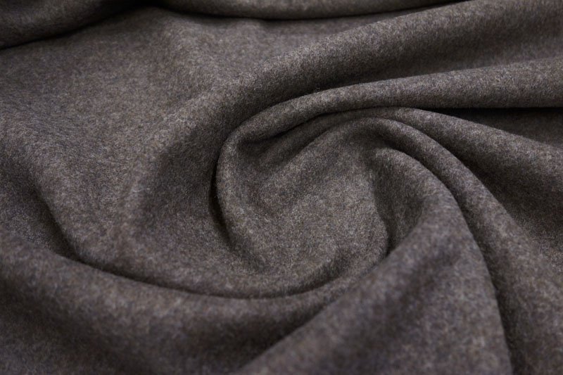 Серая пальтовая ткань