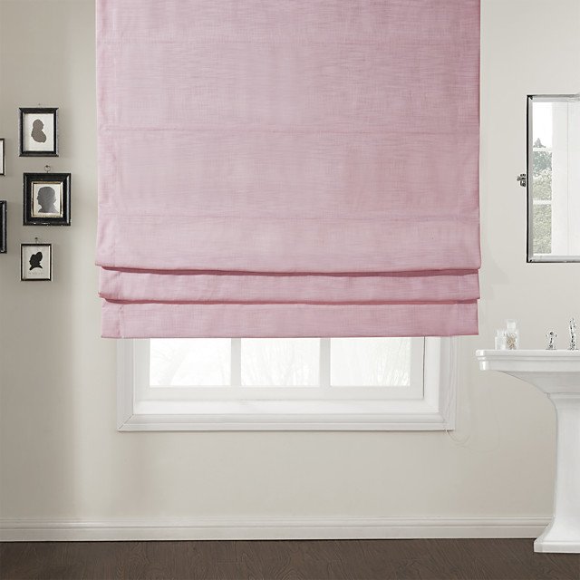 Римские шторы розовые