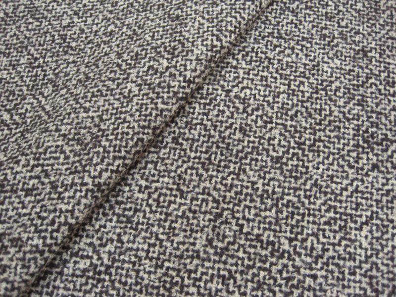 Пальтовая ткань с текстурой сетки