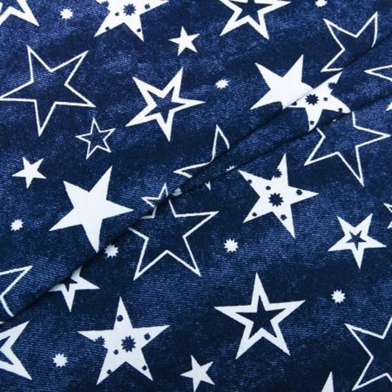 Хлопковая ткань со звездами