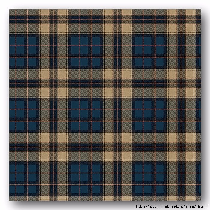 Синяя ткань в клетку