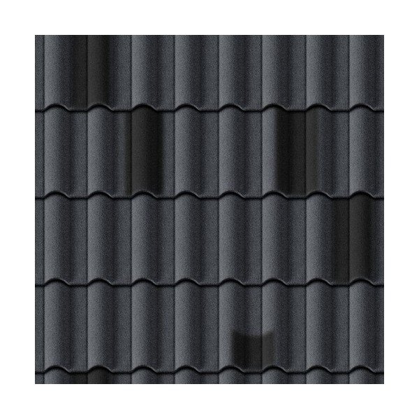 Металлочерепица Каскад серый графит 7024