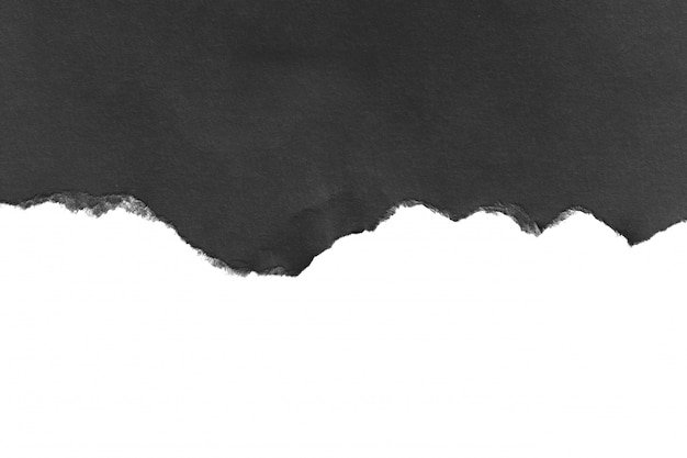 Черный рваный лист