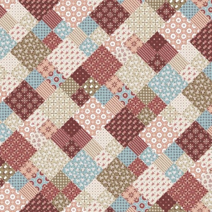 Ткань принт пэчворк