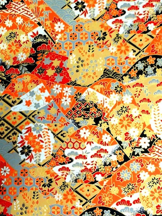 Ткань с японским принтом