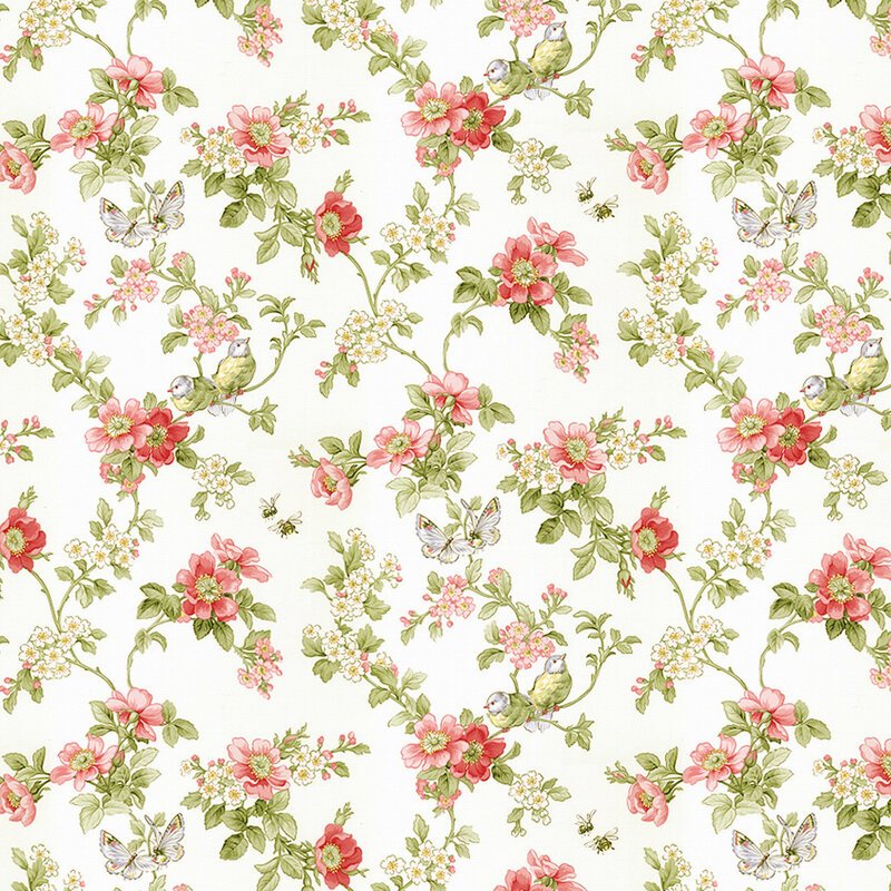 Ткань в цветочек