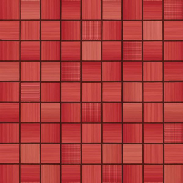 Красная керамическая мозаика