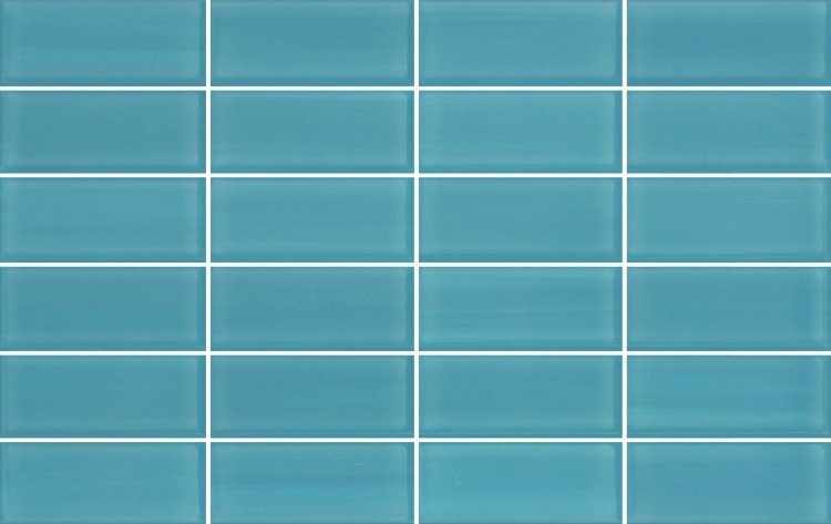 Синяя прямоугольная плитка для ванной