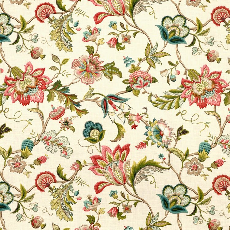 Цветочный узор на ткани