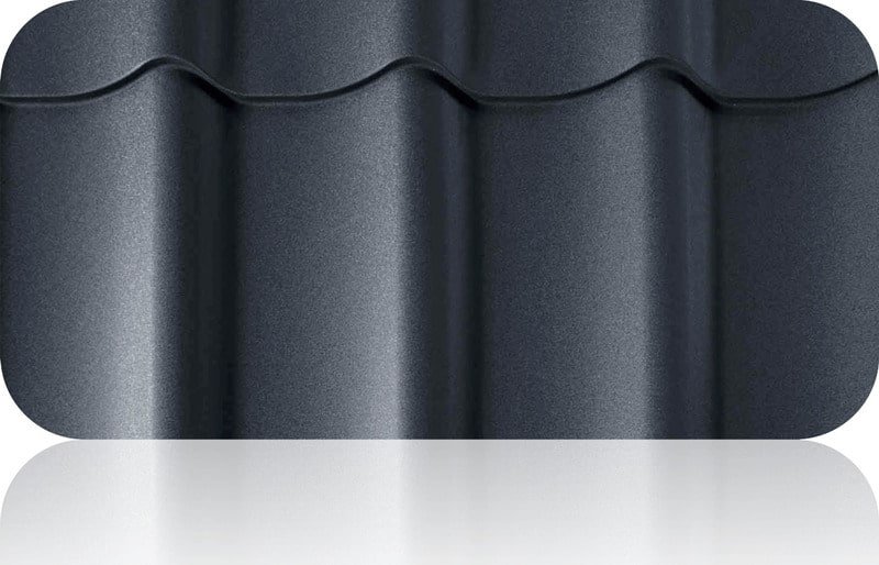 Стальной бархат 7024 металлочерепица Гранд лайн