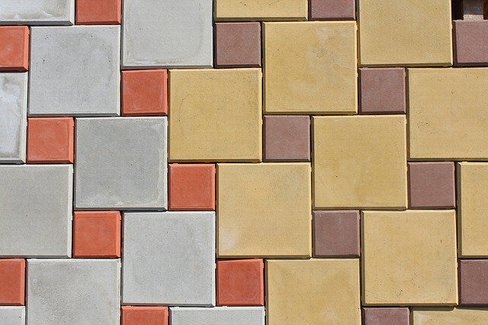 Плитка антик квадратная тротуарная