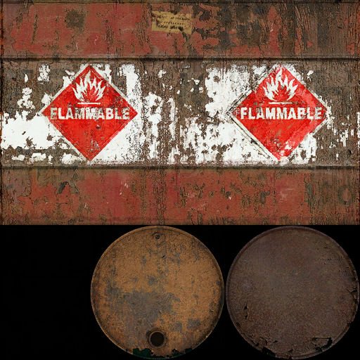 Развертка металлической бочки