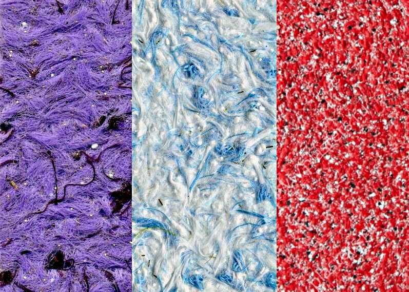 Жидкие обои фактура