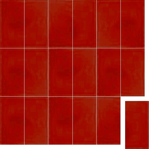 Плитка кабанчик красная