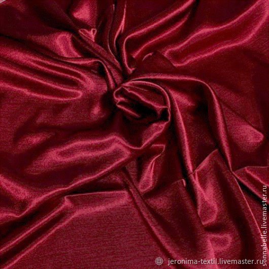 Атласная ткань бордовая