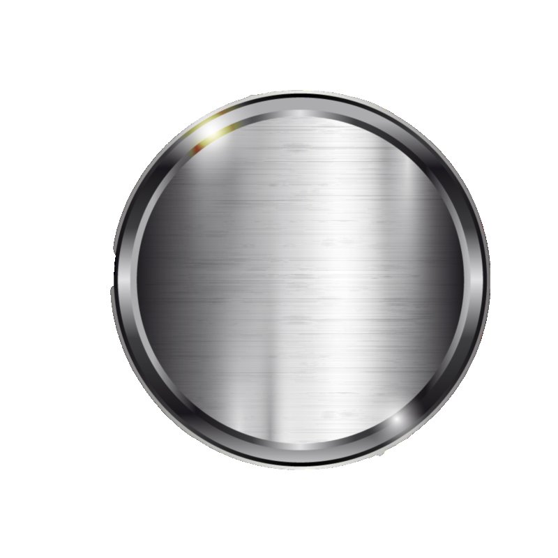 Плашка металлическая круглая