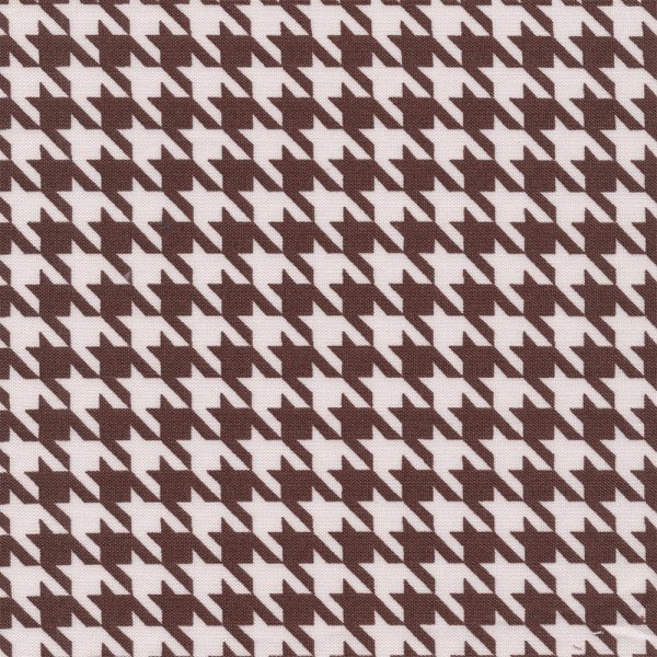 Ткань гусиная лапка коричневая