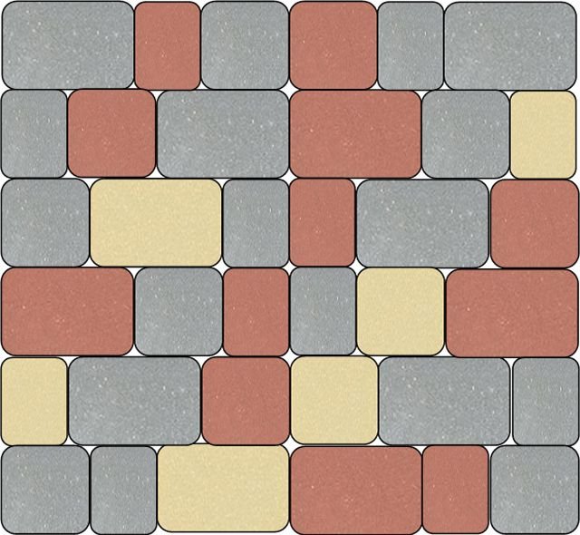 Схема раскладки брусчатки старый город