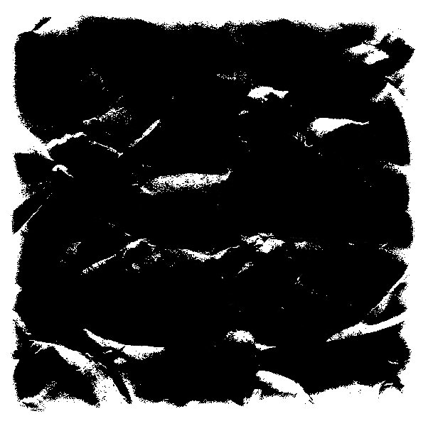 Мятая бумага на прозрачном фоне