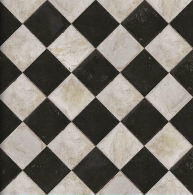 Черно белая шахматная плитка