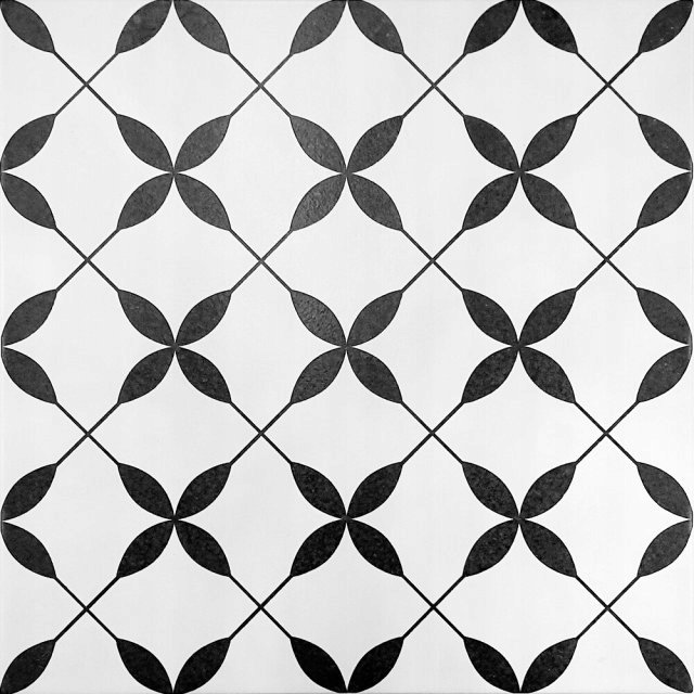 Плитка напольная керамогранит Patchwork Clover Black pattern