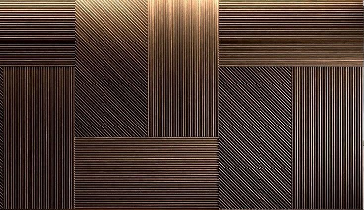 Шпонированные панели Topperfo Micro Ulme Stone Edition Acoustic Wood Panel