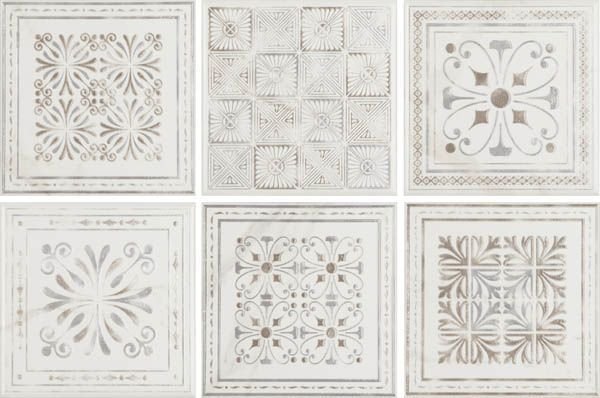 Плитка под изразцы белая