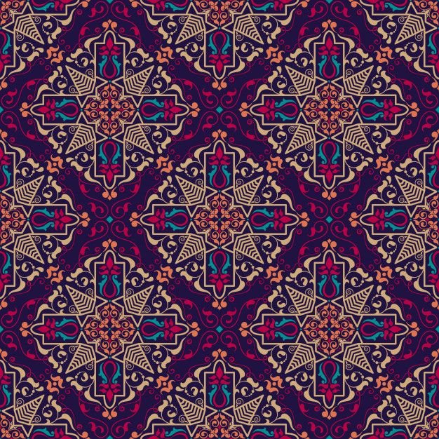 Ткань с восточным орнаментом