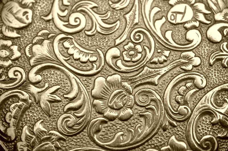 Тисненые узоры на ткани