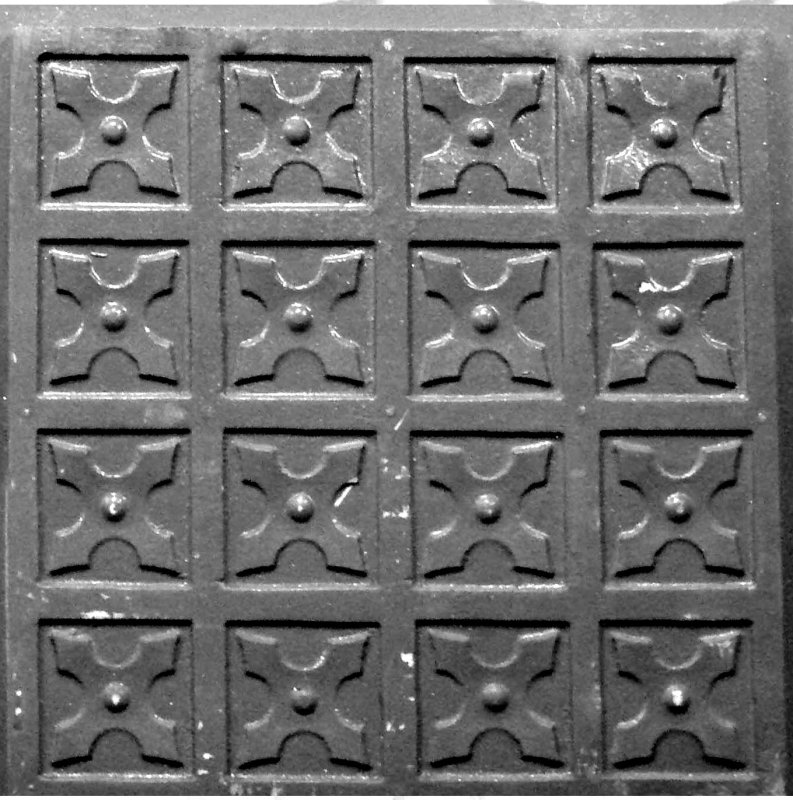 Плитка чугунная напольная