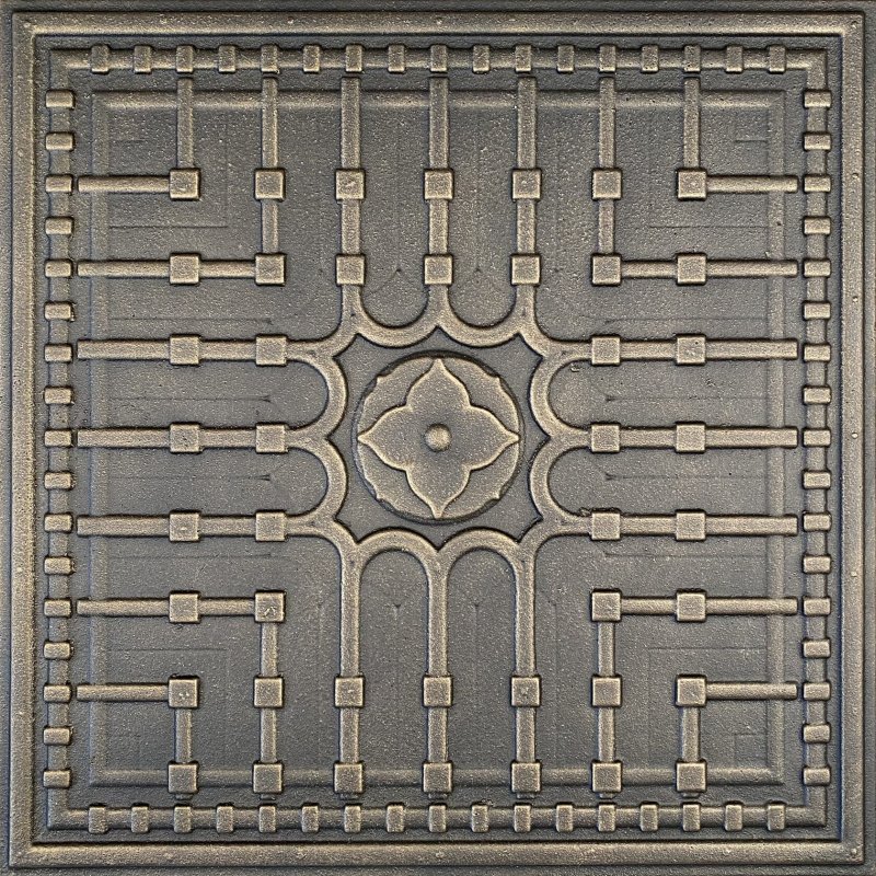 Плитка чугунная напольная