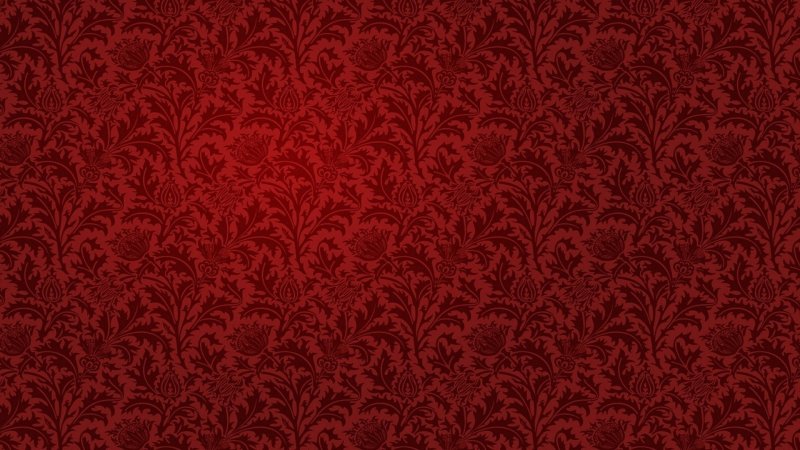 Красный фон с узорами