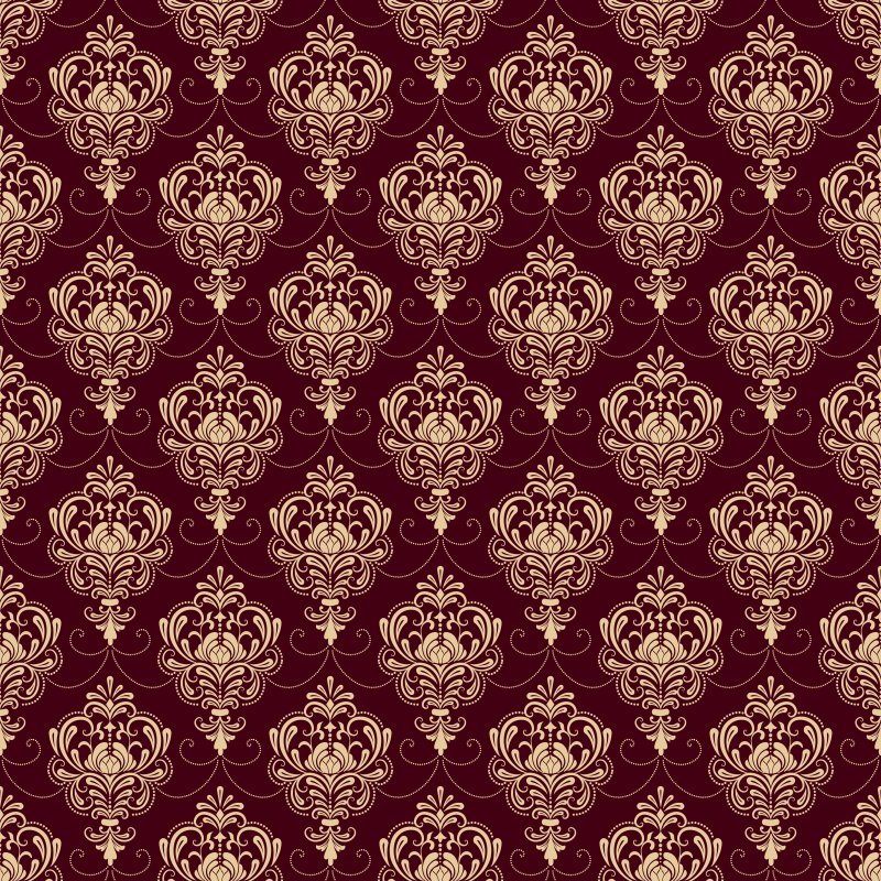 Дамаск паттерн Королевские krasniy